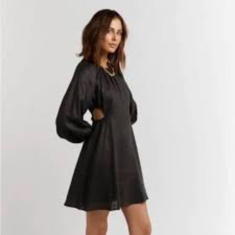 DISSH Black Long Sleeve Cut Out Dress Size 8 - Picture 10 of 10